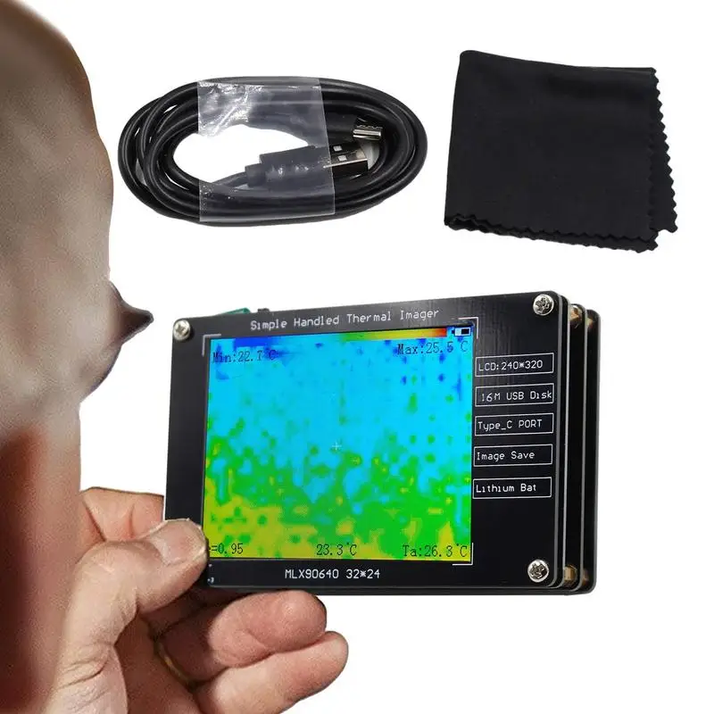 

Тепловизионная камера Инфракрасный Тепловизор с функцией фотосъемки компактный инструмент для проверки электрических механических устро...
