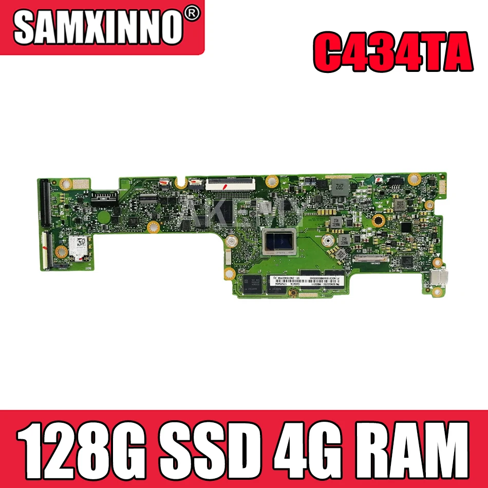 

Материнская плата Akemy для ASUS Chromebook Flip C434TA-DSM4T C434TA Laotop, материнская плата C434TA с 128G SSD 4G RAM