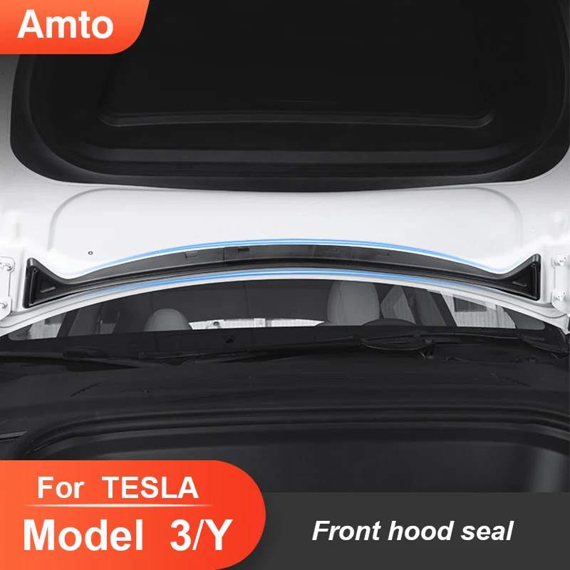 

Amto Front Waterproof Chassis Cover Water Strip For 18-23 Tesla Model 3 Y Air inlet protective cover modification accessories