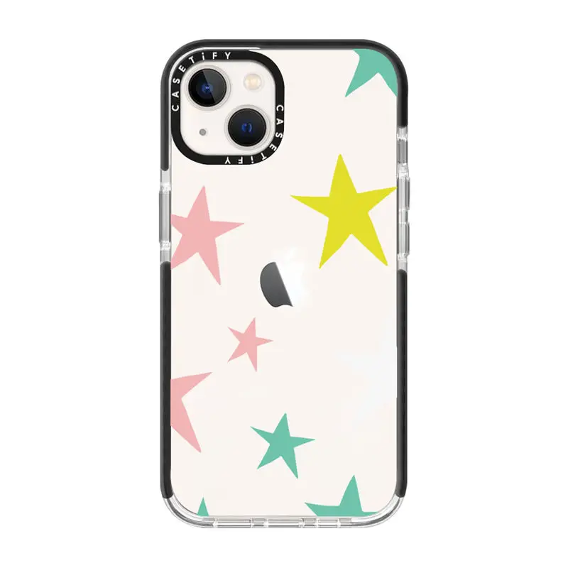 

Двухцветные Чехлы CASETIFY из ТПУ со звездами для IPhone 14 13 12 11 Pro Max XR XS Max 7P 8P 14 Plus противоударный мягкий прозрачный чехол D0426