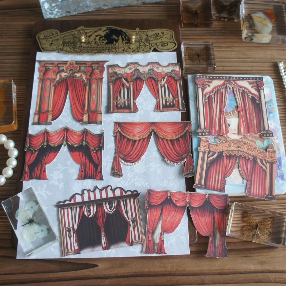 10 шт. красочные Opera Play Show сценический стиль бумажная наклейка Скрапбукинг DIY