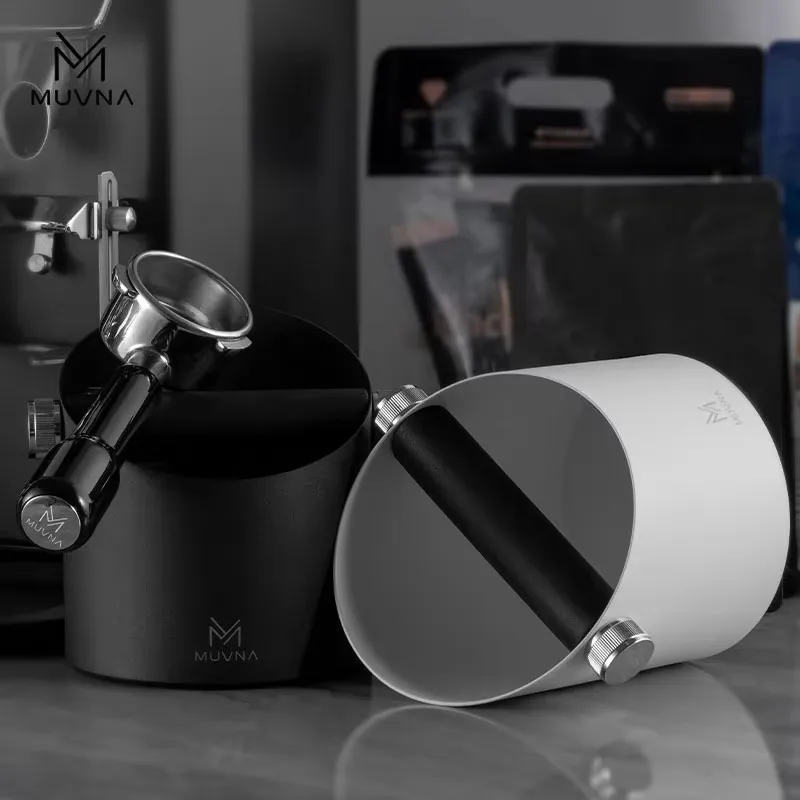 MUVNA Espresso Стук из нержавеющей стали для кофейной гущи со съемным ударным стержнем
