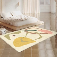 modern girl bedroom bedside carpet cream style room decoration mat nordic high quality living room leisure rug washable bath mat