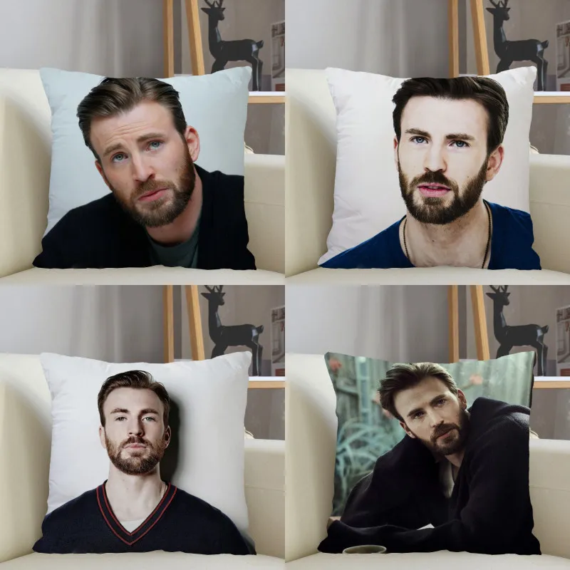 

Musife Chris Evans Pillowcase Custom Square Pillow Cover Case Zipper Pillowcase 35X35,40x40,45x45cm Drop Shipping 12.15