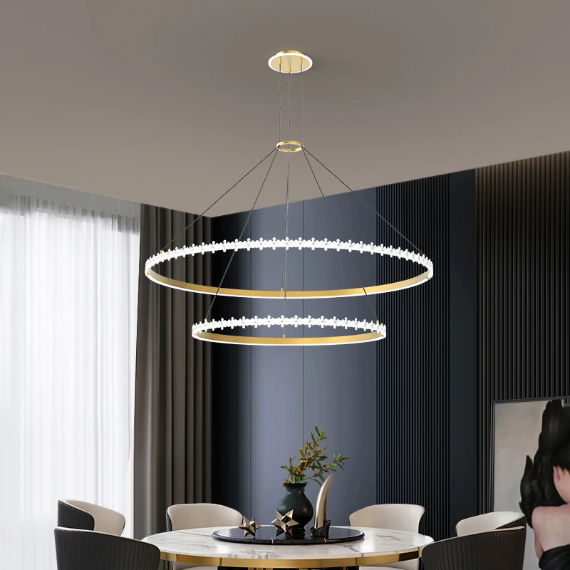 Люстра для гостиной современная простая светящаяся сетчатая Рабочая