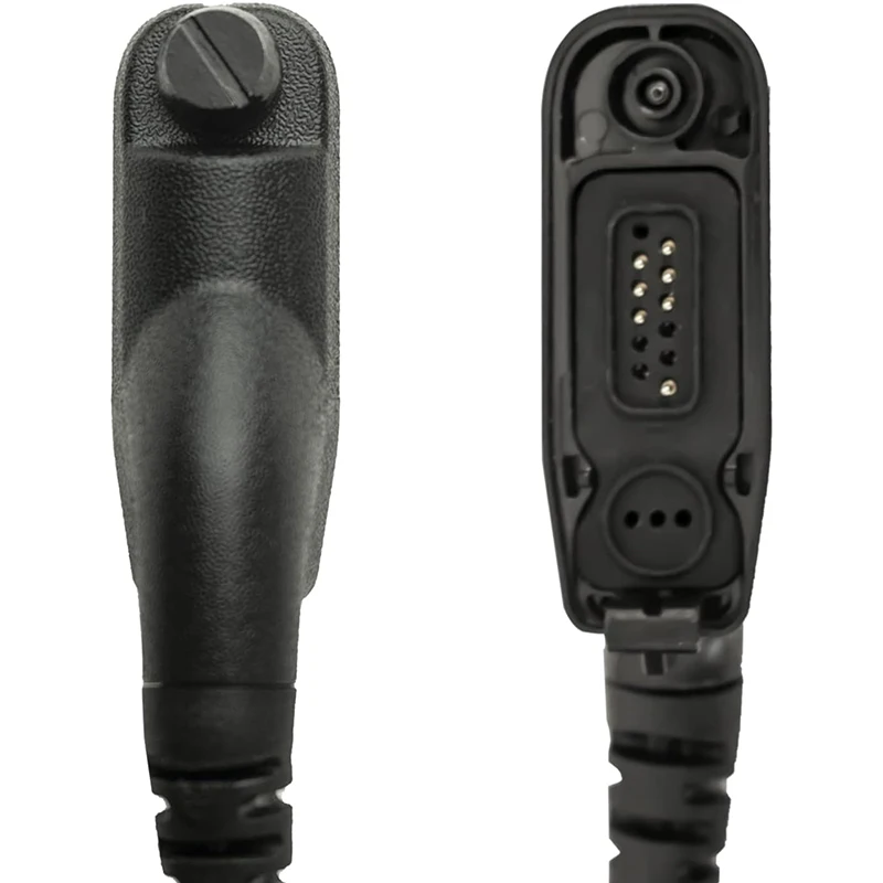 RISENKE Earpiece for Motorola PR6350 APX4000 APX6000 APX7000 XPR7550e XPR6550 XPR75502 Walkie Talkie 2 Wire Headset with PTT Mic