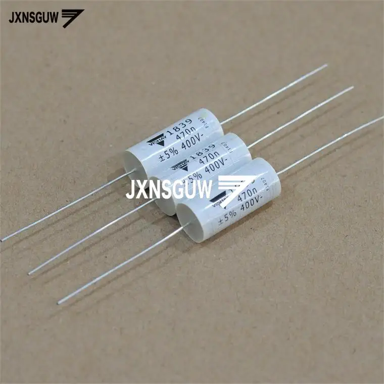 

10 шт. VISHAY ERO MKP1839 0.47UF400V осевой пленочный конденсатор 474/400 В электролитический конденсатор MKP 1839 мкФ 400VDC 470N 0,47 белый