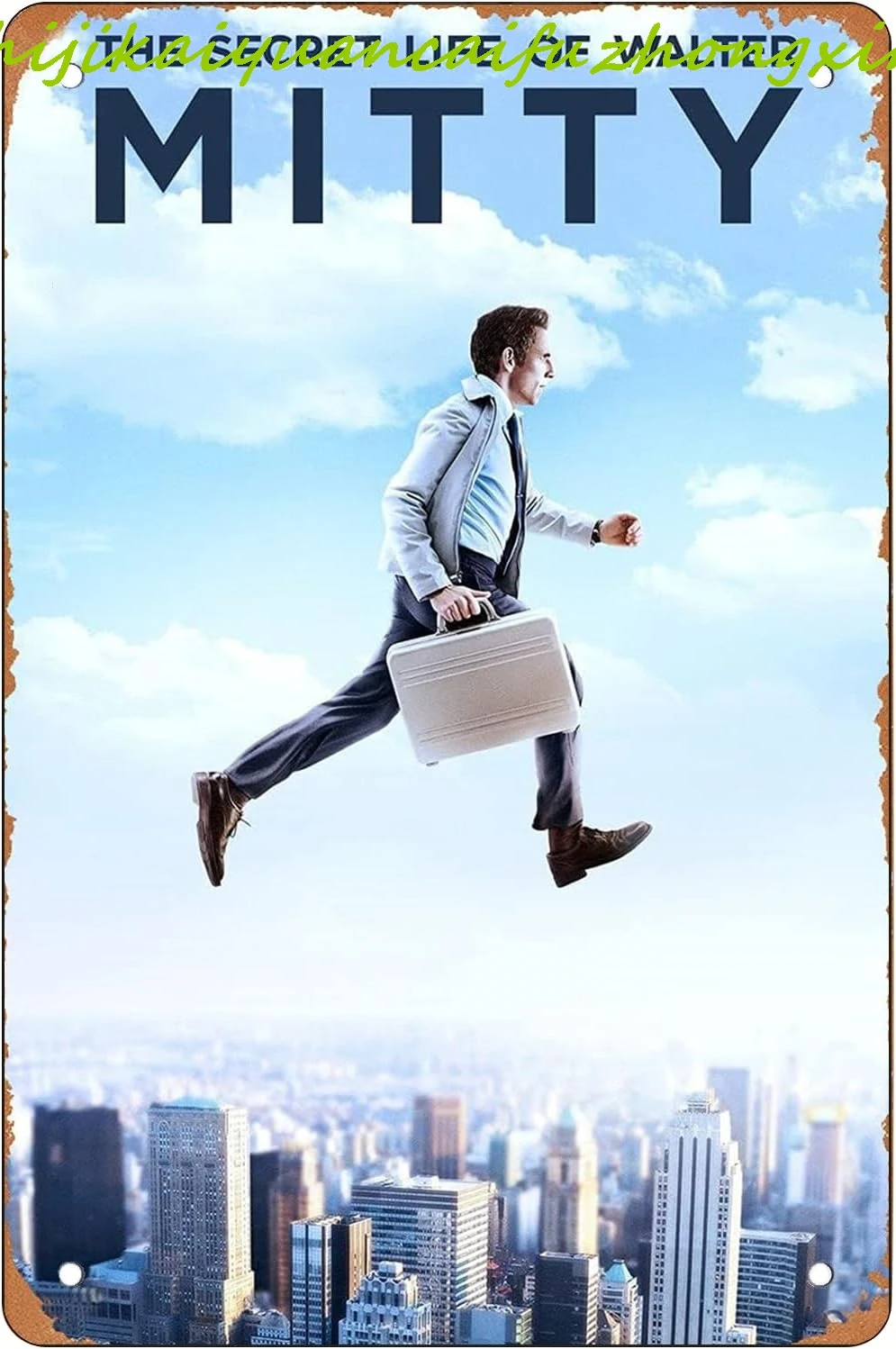 Металлическая жестяная вывеска в стиле ретро Секретная жизнь Уолтера Мити Фильм