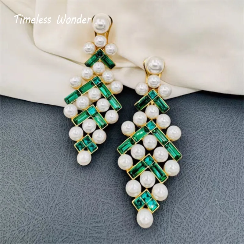 Женские серьги с геометрическим вырезом в стиле ретро