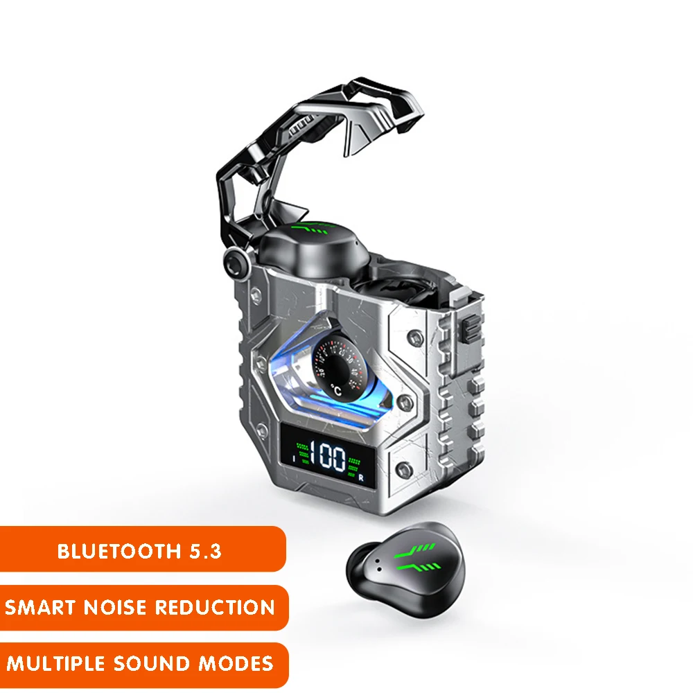 

In-ear Wireless Bluetooth Game Earbuds Smart Touch No-latency Earphones Metal Alloy Earphones Noise Reduction Sport Headphones