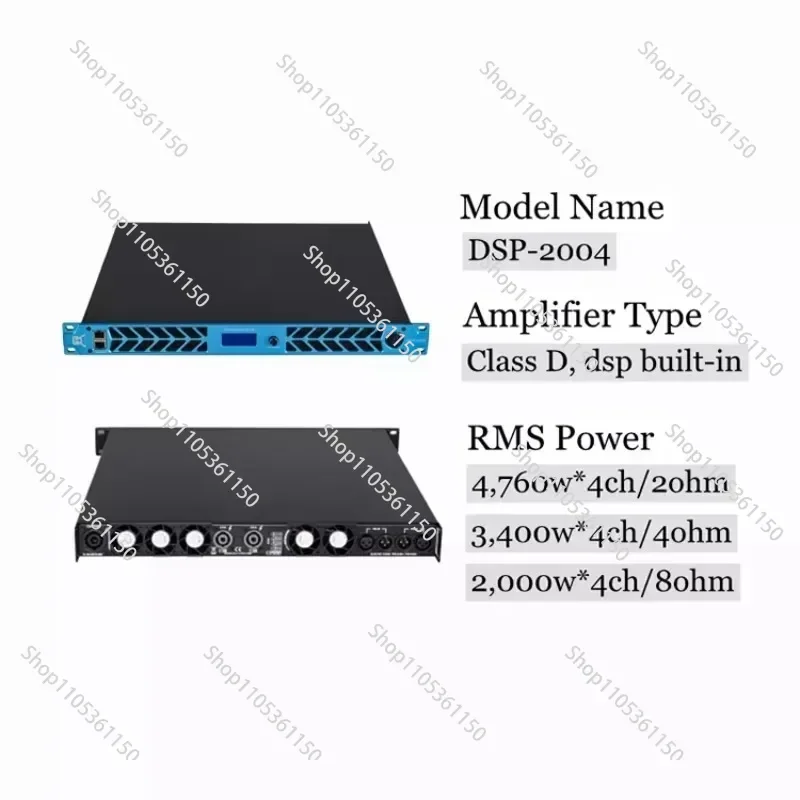 Фото Высококачественные профессиональные цифровые усилители мощности CVR с DSP для диджеев и акустических систем №1