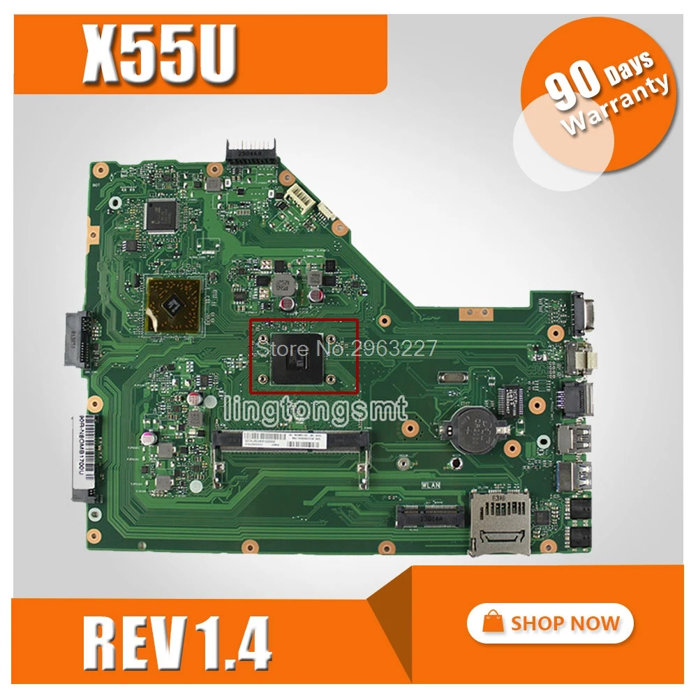 

X55U Motherboard REV 1.4 For Asus X55U Laptop motherboard X55U Mainboard X55U Motherboard test 100% OK