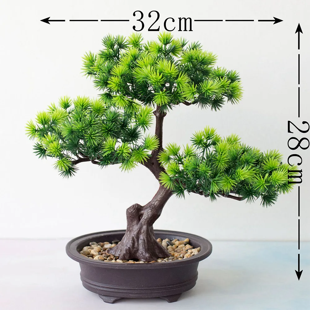 

Artificial Plants Bonsai Small Tree Pot Fake Plant Flowers Potted Ornaments For Home Room Table Decoration Hotel Garden Decor