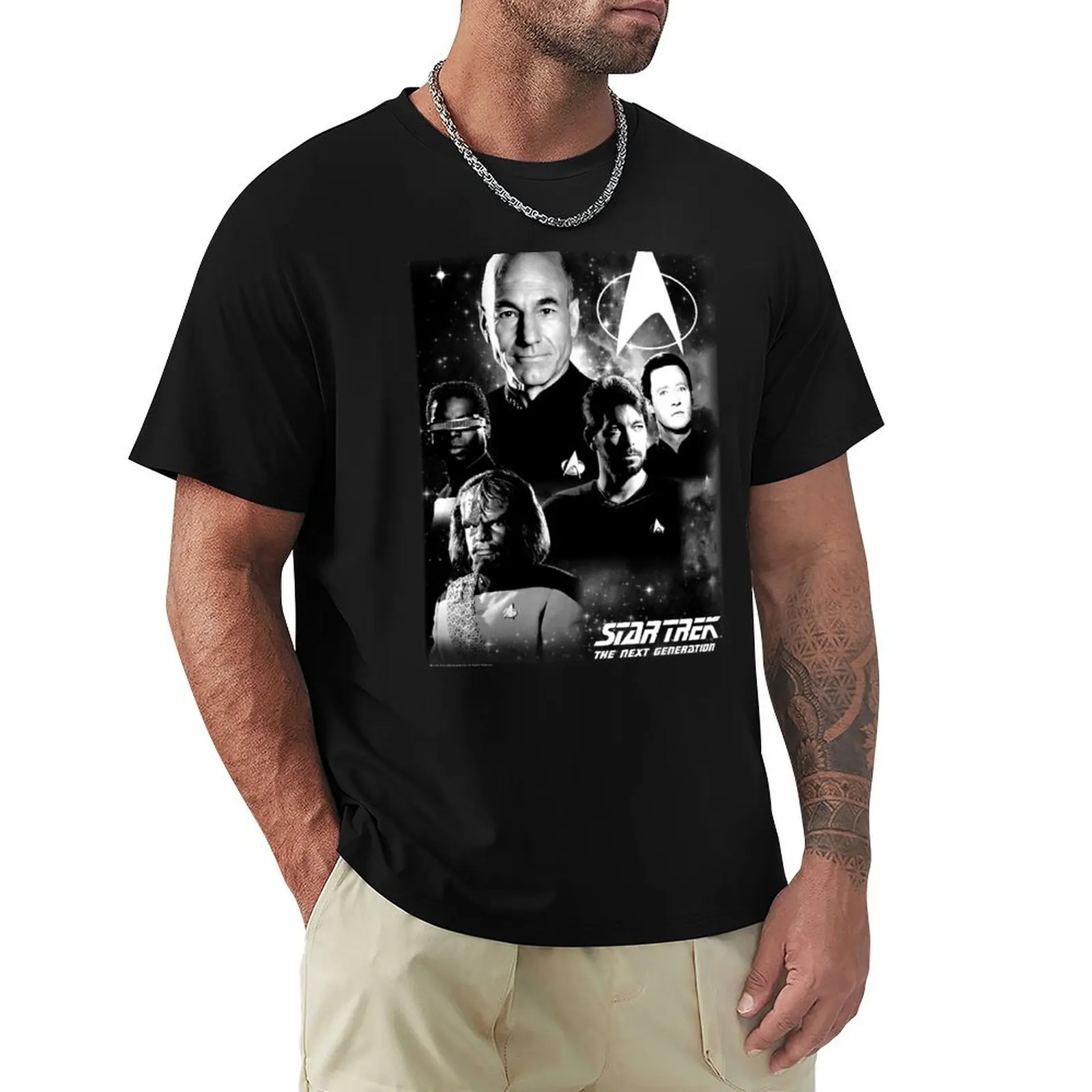 Футболка с плакатом и коллажем персонажа Star Trek Next Generation