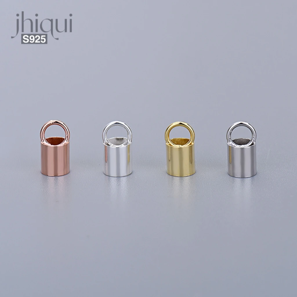 

Обжимные соединители для браслетов и ожерелий, серебро 925 пробы, 5 шт.