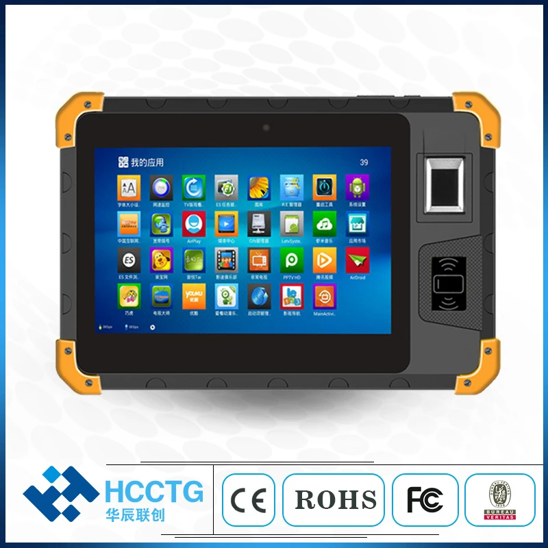 

8 Inch 4G/WiFi/Bluetooth Android IP67 Biometric Fingerprint Scanner Industrial Tablet POS with PC NFC Reader (Z200)