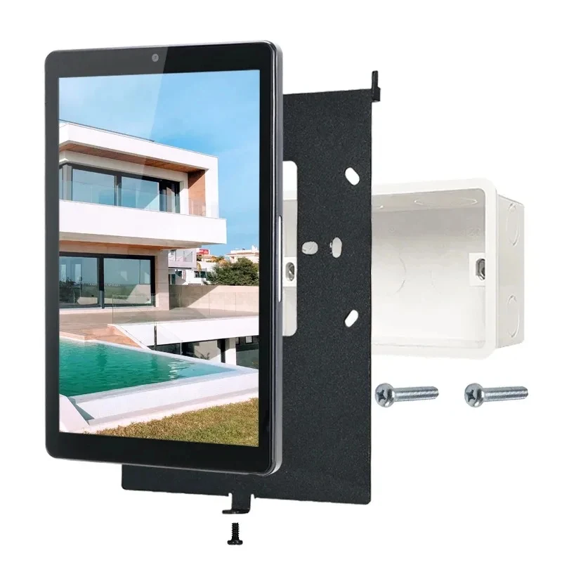 Фото 2026 YC-SM08P Недорогой промышленный Android-планшет с PoE, RJ45, Wi-Fi, 8 дюймов, для встраивания в стену, поддержка настенного корпуса 86-го размера, 1 смарт-панель для дома №4