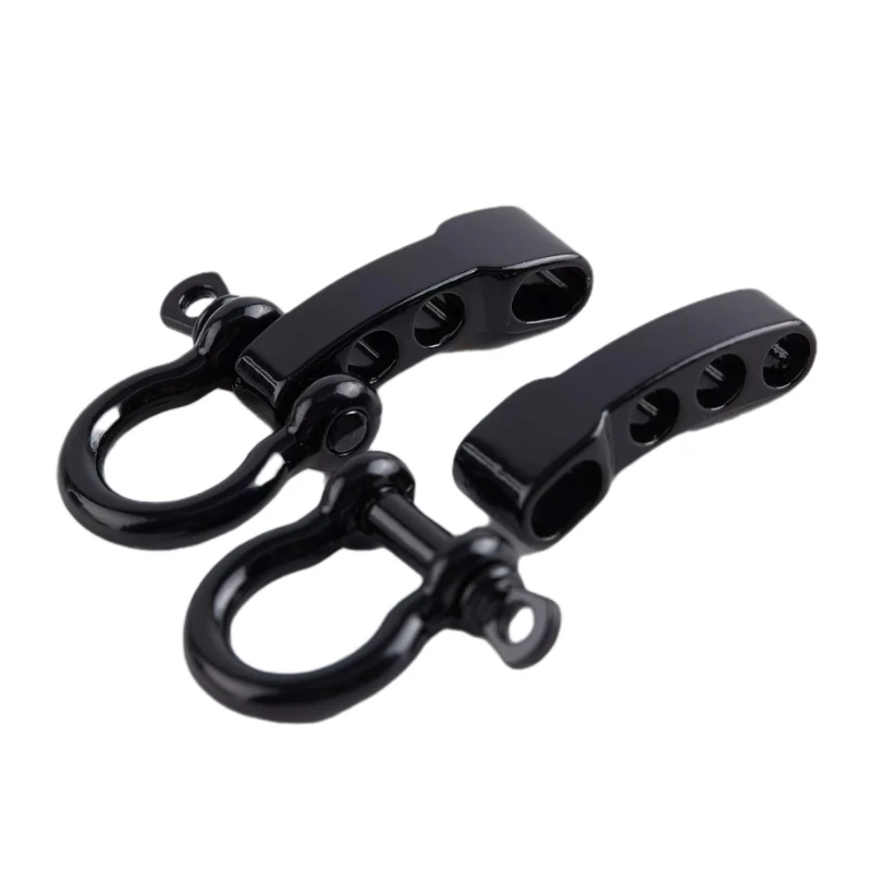 

2pcs High quality Alloy Adjustable O Shape Anchor Shackle Outdoor Survival Rope Paracord Bracelet Buckle For Outdoor Sport