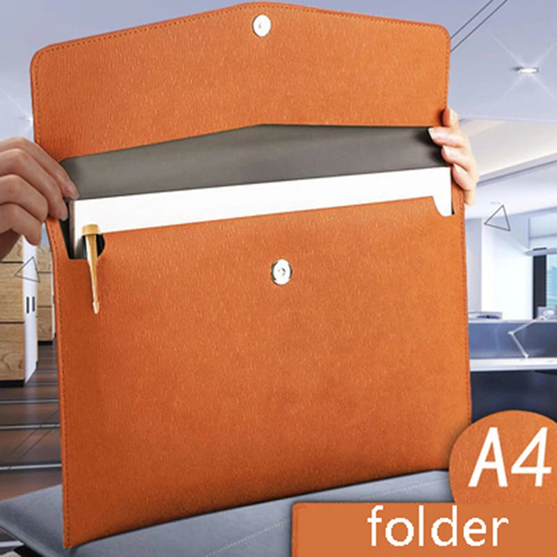 

Многофункциональная стильная и простая Деловая Сумка для документов, двухслойный многоцветный многослойный портфель с защелкой на выбор