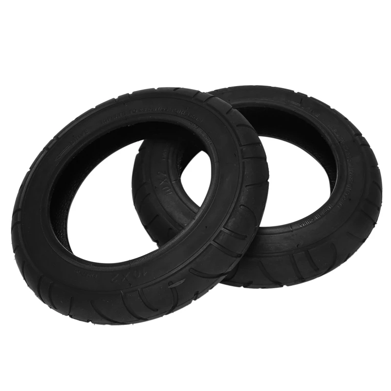 

2Pcs For Xiaomi Mijia M365 10 Inch Electric Scooter Tire 10 x 2 Inflatable Solid Tire Wanda Tire