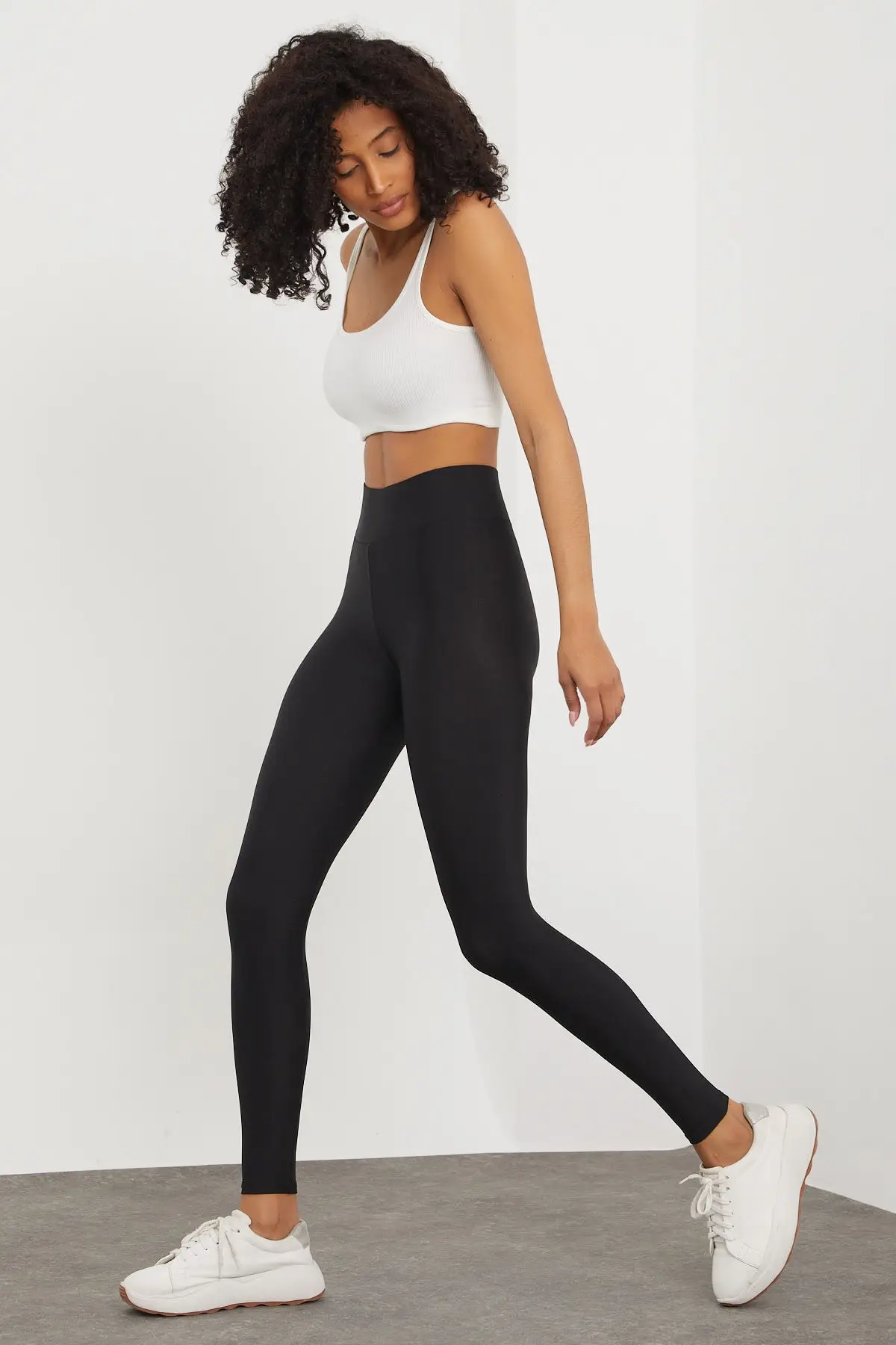 Women's Black Articulated Rallying Bright Disco Leggings