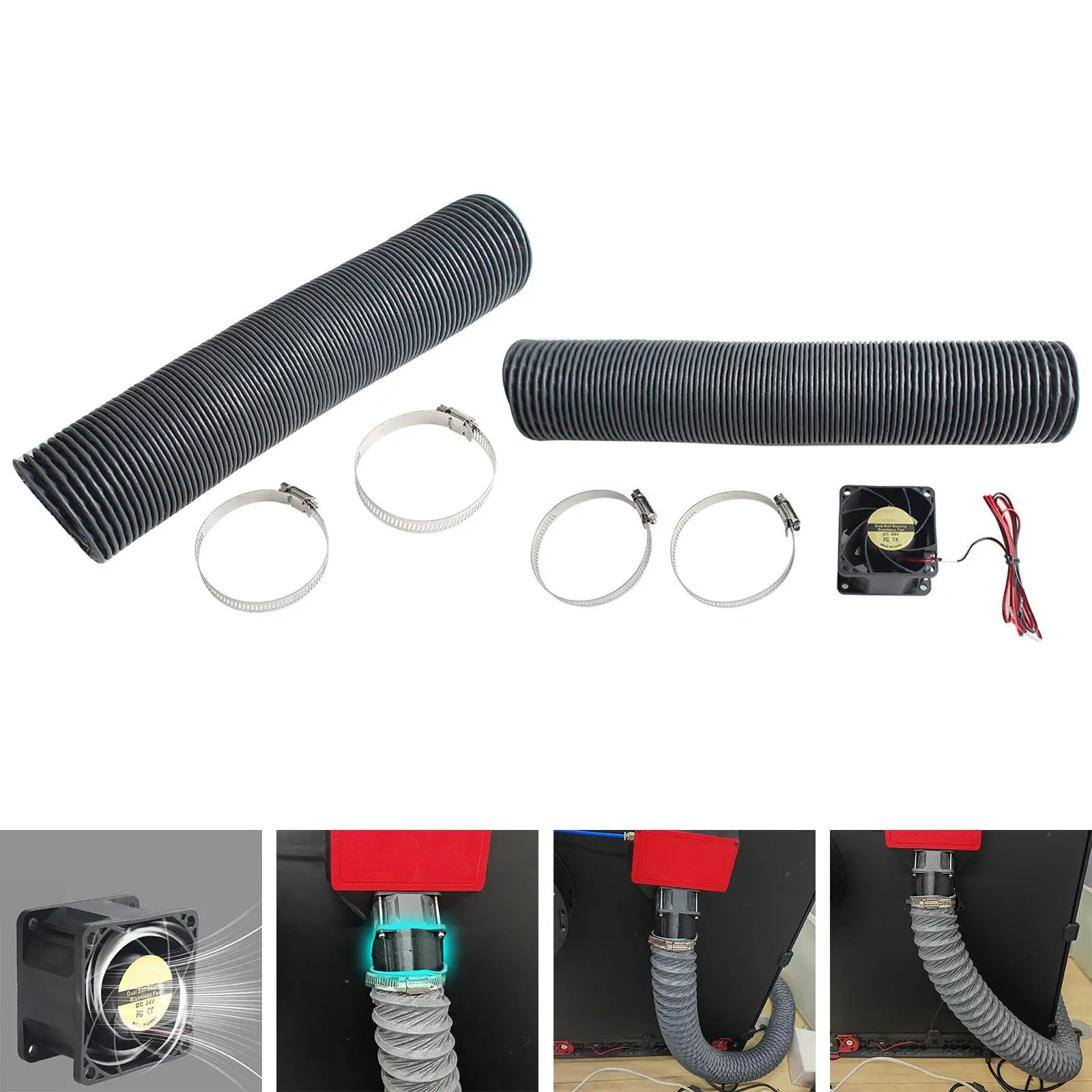 Выхлопной шланг 3D-принтера для эффективного удаления дыма в корпусе