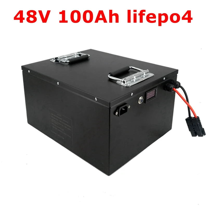 

BLN ifepo4 battery pack 48v 100AH batterie con BMS per triciclo elettrico golf cart boat EV RV camper scooter + caricatore 10A