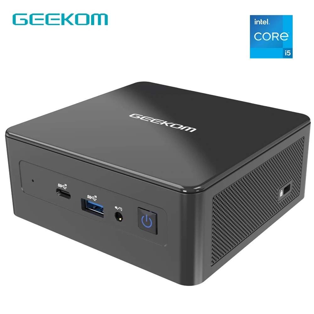 GEEKOM Mini IT8 Intel i5-8259U Windows 11 Pro Mini Desktop Computers Dual-Channel DDR4/HDMI2.0 4K UHD/Dual WiFi/BT/USB 3.2