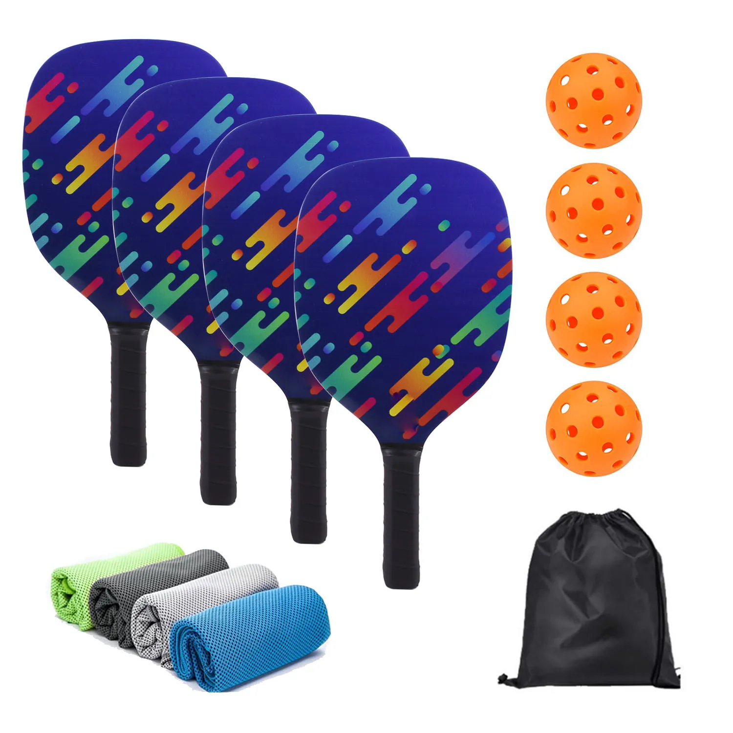 

Premium Wood Pickleball Paddles Set for Outdoor Beach Fun Durable Lightweight Pickleball Paddle Set