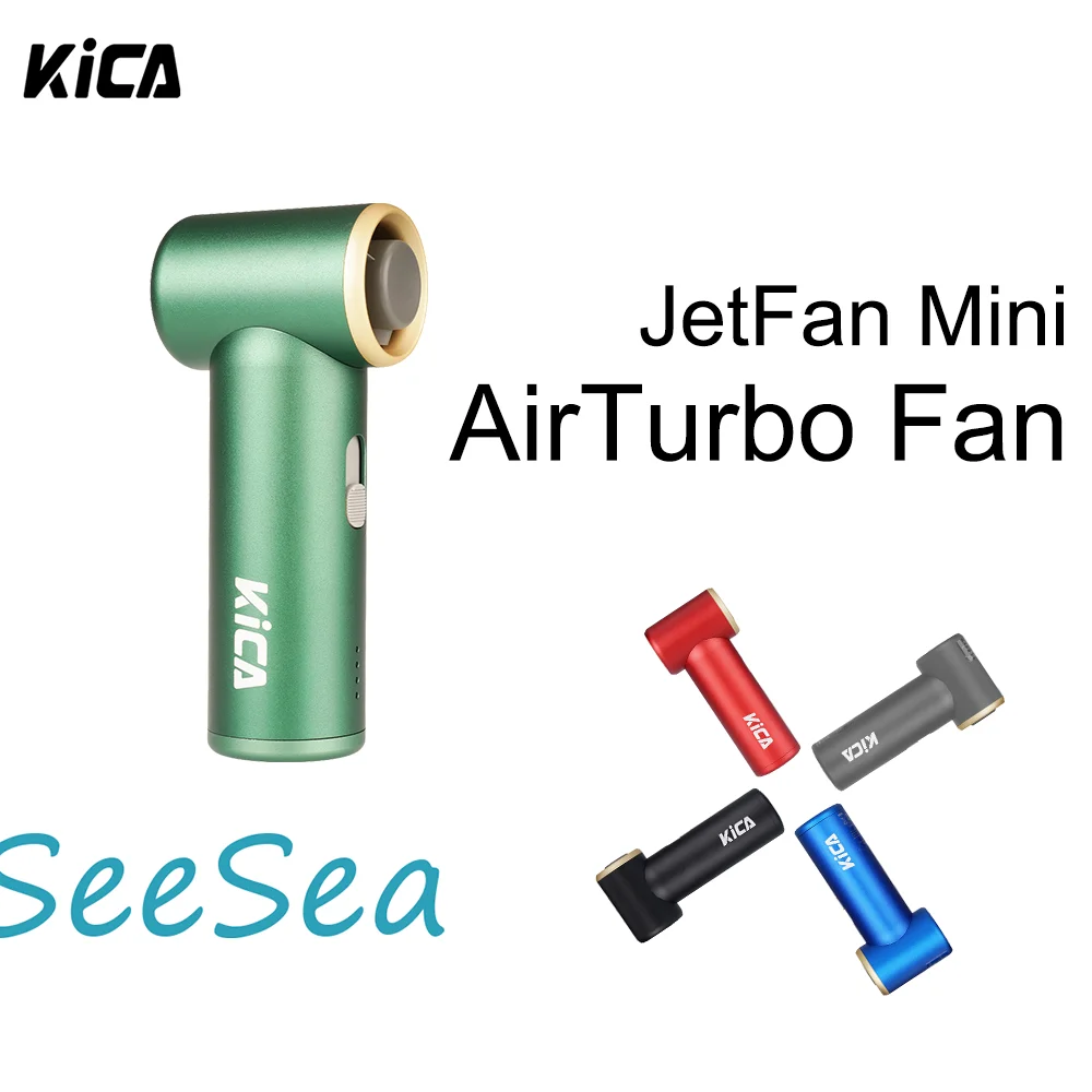 Фото KiCA портативный JetFan мини-воздуходувка карманный турбовентилятор перезаряжаемый цельнометаллический корпус очиститель для барбекю с охлаждением №2