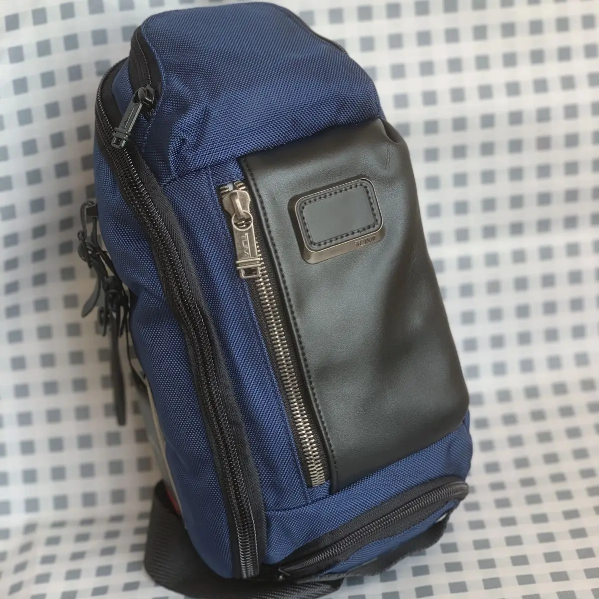 Tumi Men's Leather Belt Shoulder Pouch Small Man Fanny Pack Chest Bag  Nylon  Water-Proof Bag Luxury Bag Man Waist Bag Men