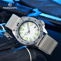 parnsrpe diver automatic mens nh35a automatic mechanical mens watch green dial super bright luminous sports leisure watch