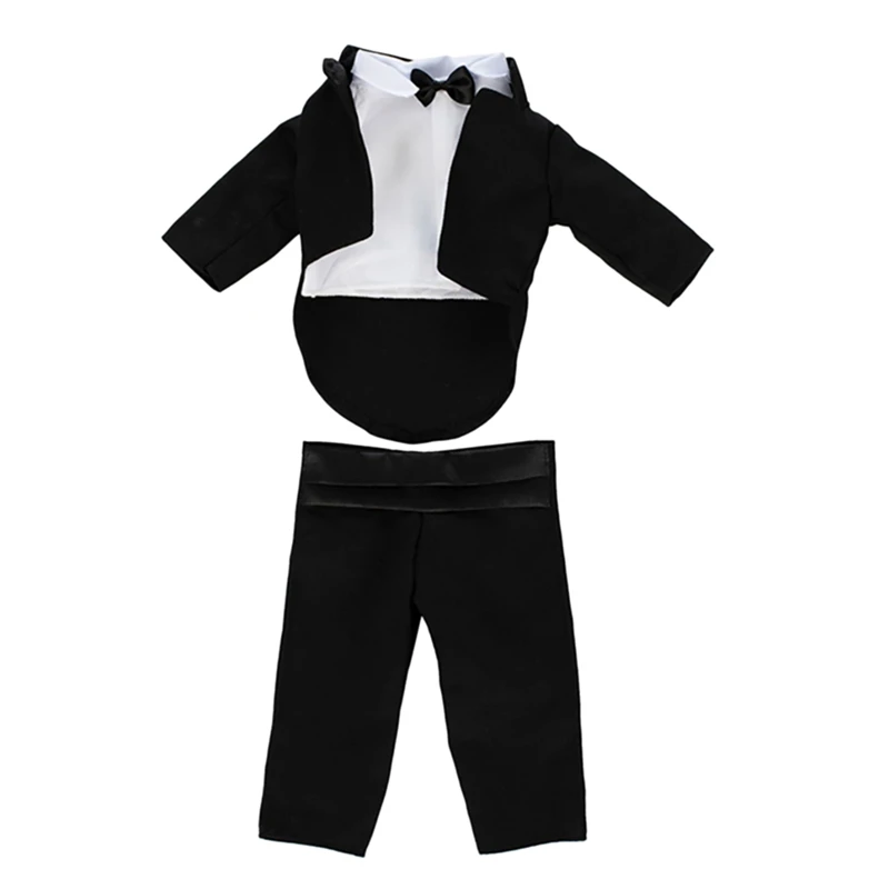 

18 Inch Boy Doll Black Suit Baby Doll Winter Jacket