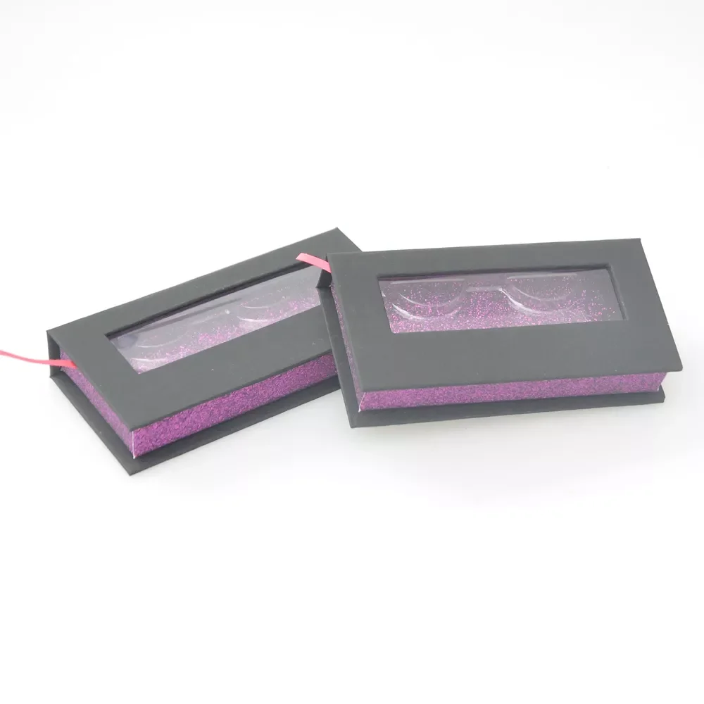 

NEW2023 Wholesale Eyelashe Packaging Box Lash Boxes packaging Custom Logo Faux Cils 3d Mink Eyelashes Package Black Case Vendor