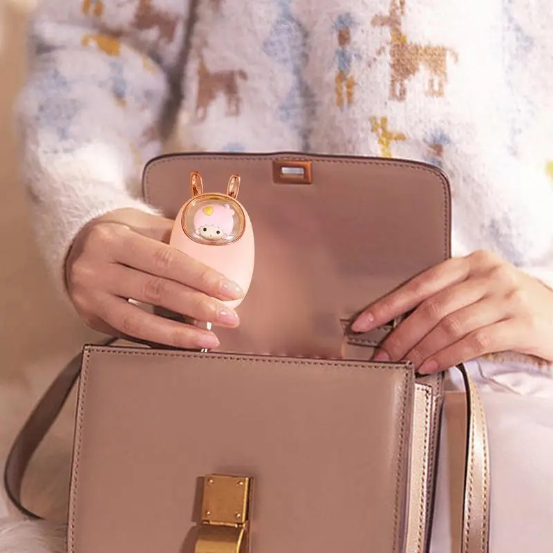 Портативная Милая грелка для рук с плюшевым шариком 1200 мАч мультяшный дизайн