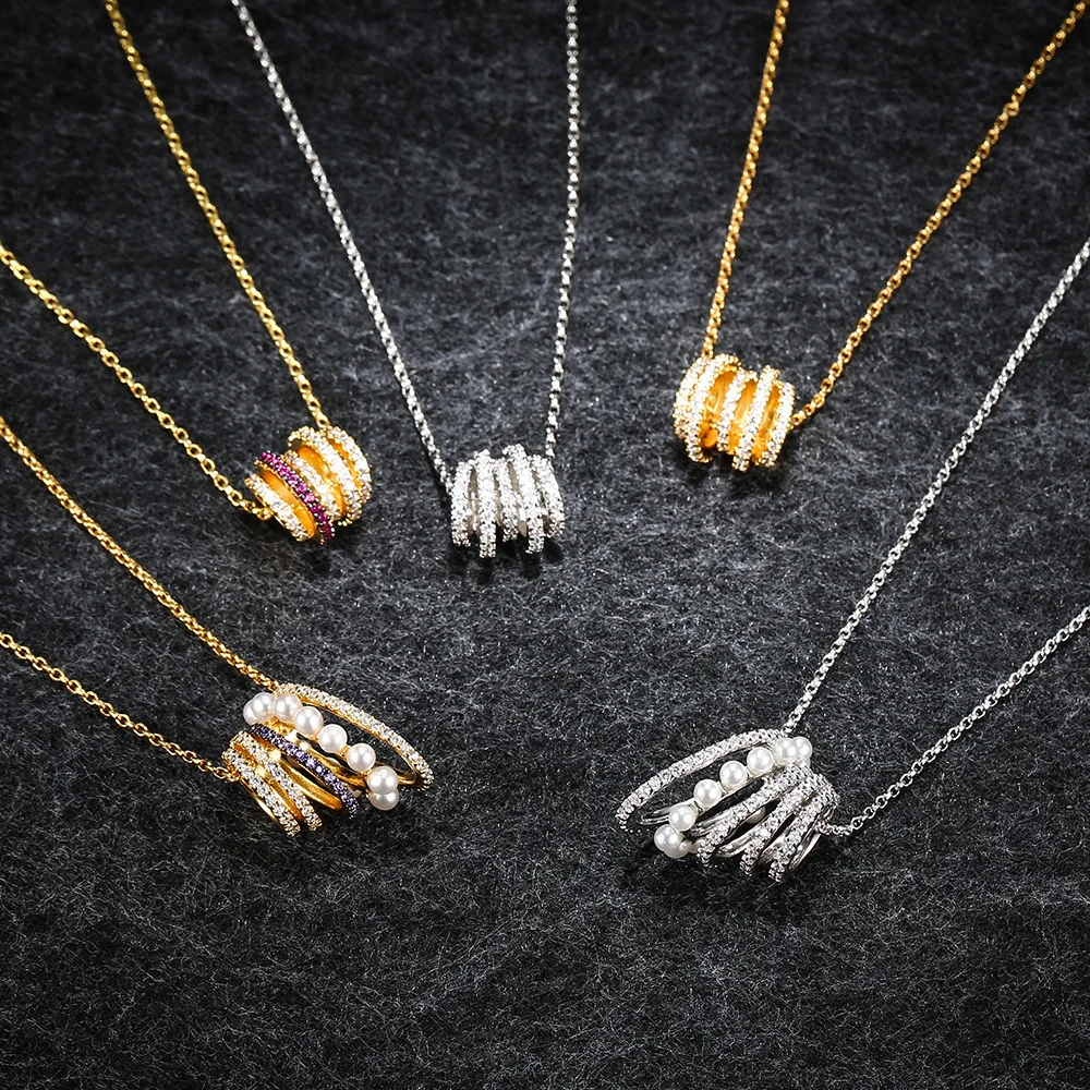 

LIDU High Quality 925 Silver Colored Small Waist Pearl Adjustable Monaco Necklace Jewelry To Send Friends As Gifts