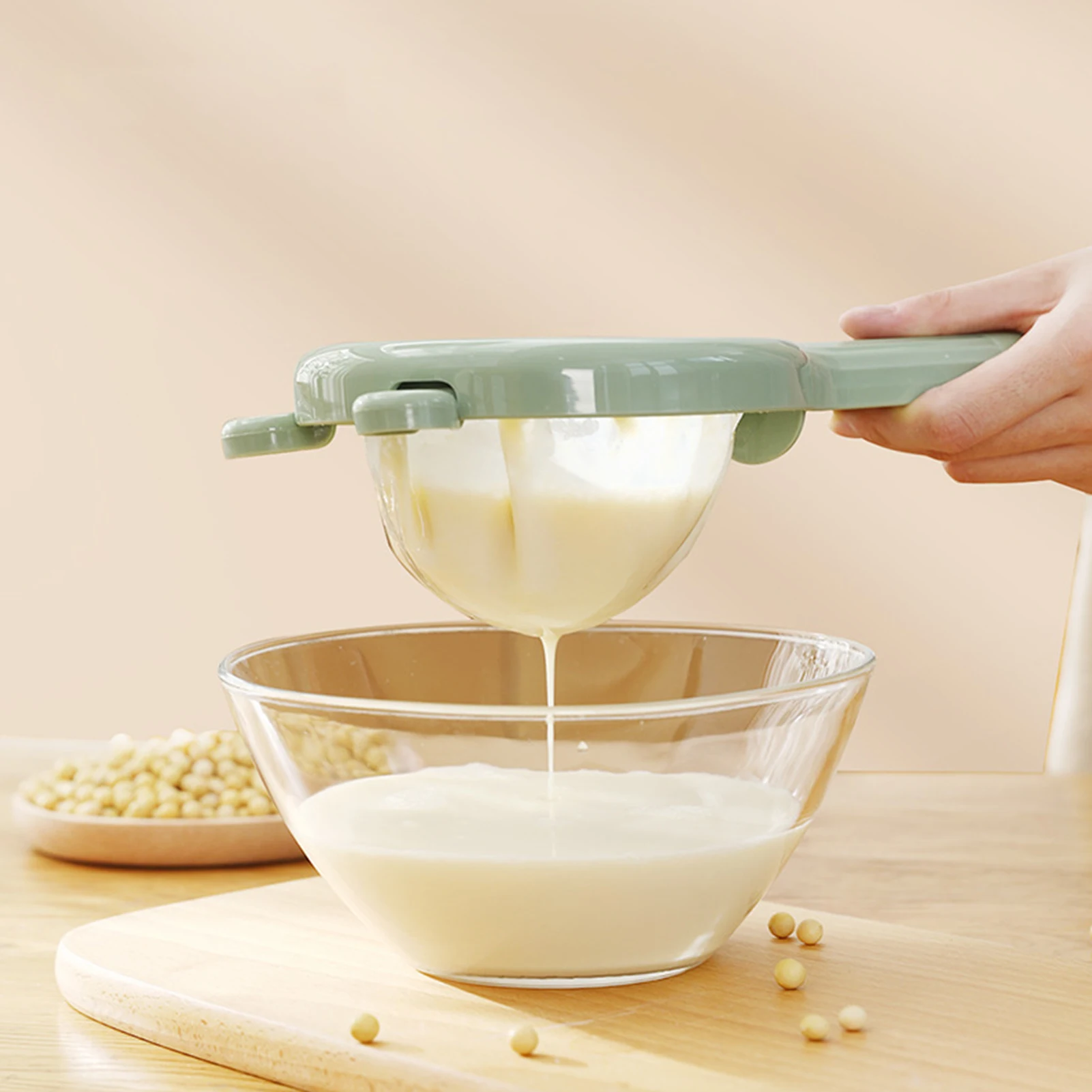 

Household Mesh Sieve 120 Mesh Kitchen Ultra Fine Nylon Mesh Strainer Soy Coffee Milk Yogurt Juice Soybean Milk Filter Screen