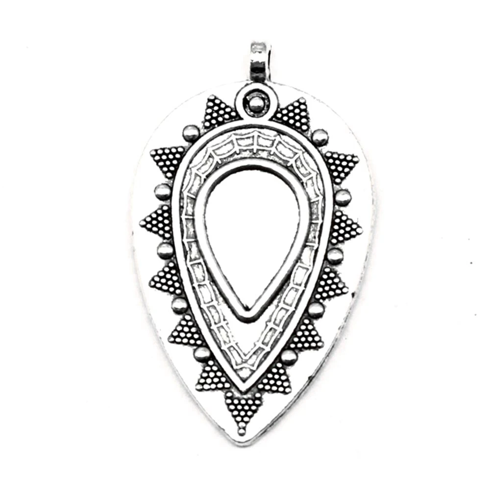 

Flower Support Charm For Making Jewelry Diy Finding 20pcs 21x35mm