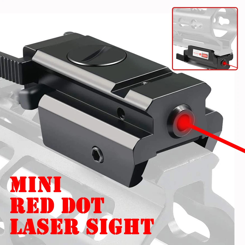 Weapons Gun Laser Sight Tactical Laser Pointer Mini Red Dot Laser Sight for Rifle Pistol Shooting Shotgun Hunting Accessories