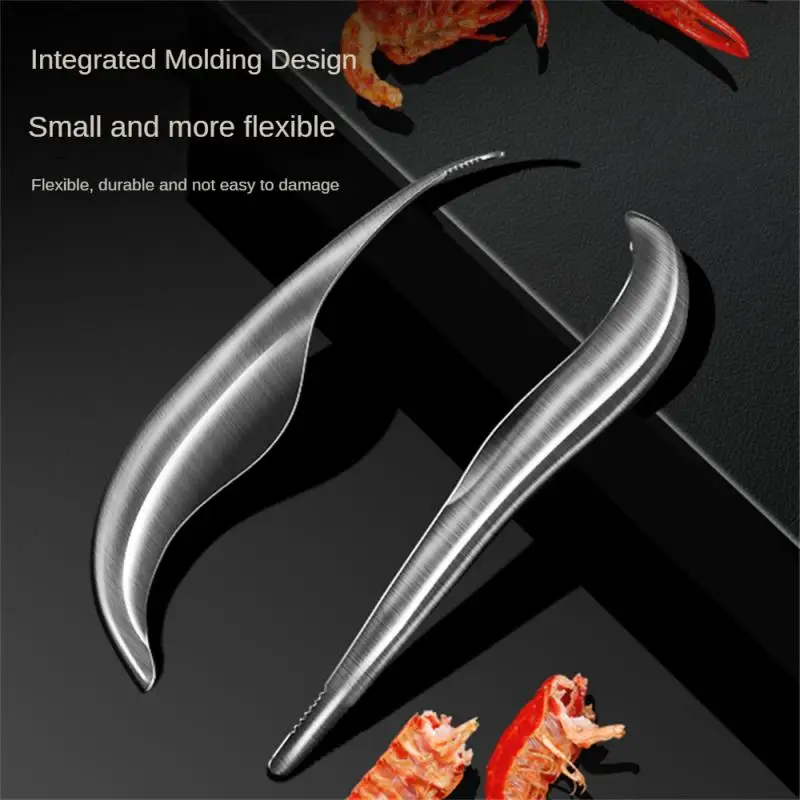 

Простая лущильная сталь 304, маленький инструмент для чистки креветок, ракушек, креветок, искусственный лущийся артефакт, кухонные инструмен...