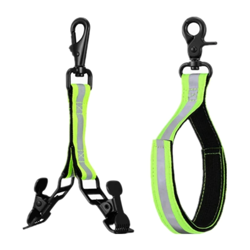 

Glove Strap,Firefighter Work Glove Holder, Emergency-Firefighting Rescue Turnout Gear Reflective Nylon Webbing Gloves KXRE