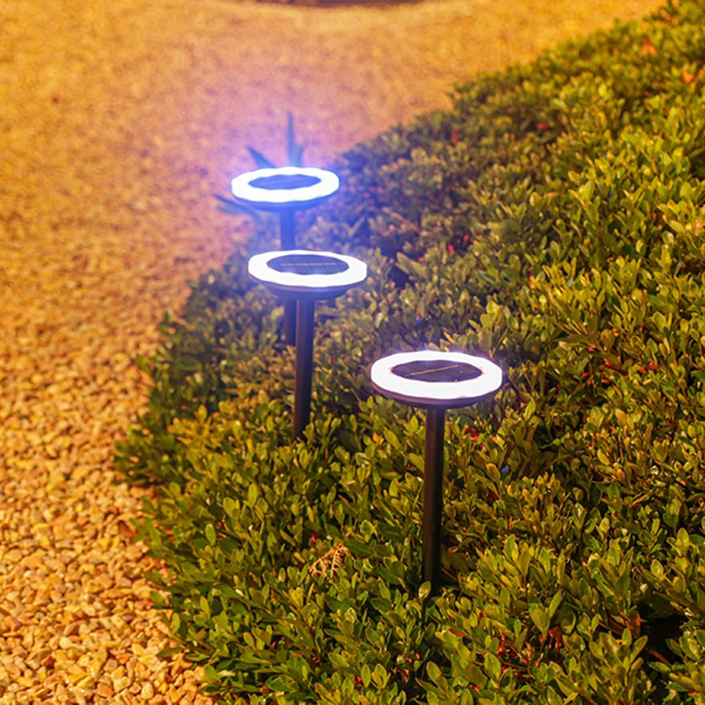 

12 LED Round Solar Underground Light Multifunctional Ground Lamp For Parks Lawns Patios