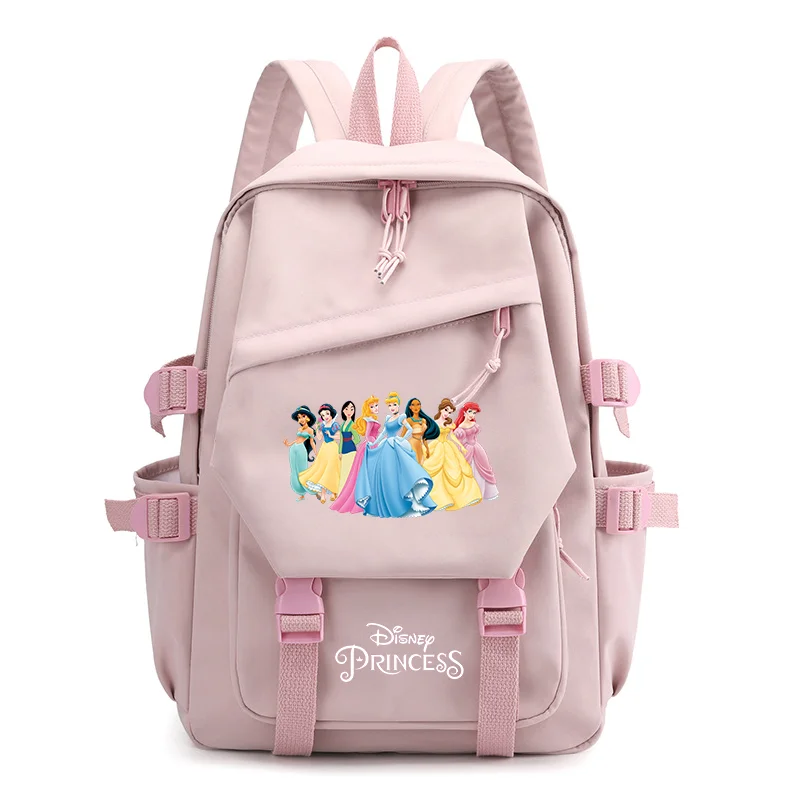 Disney-Mochila Escolar de princesa Blancanieves para niñas y niños, morral de viaje...