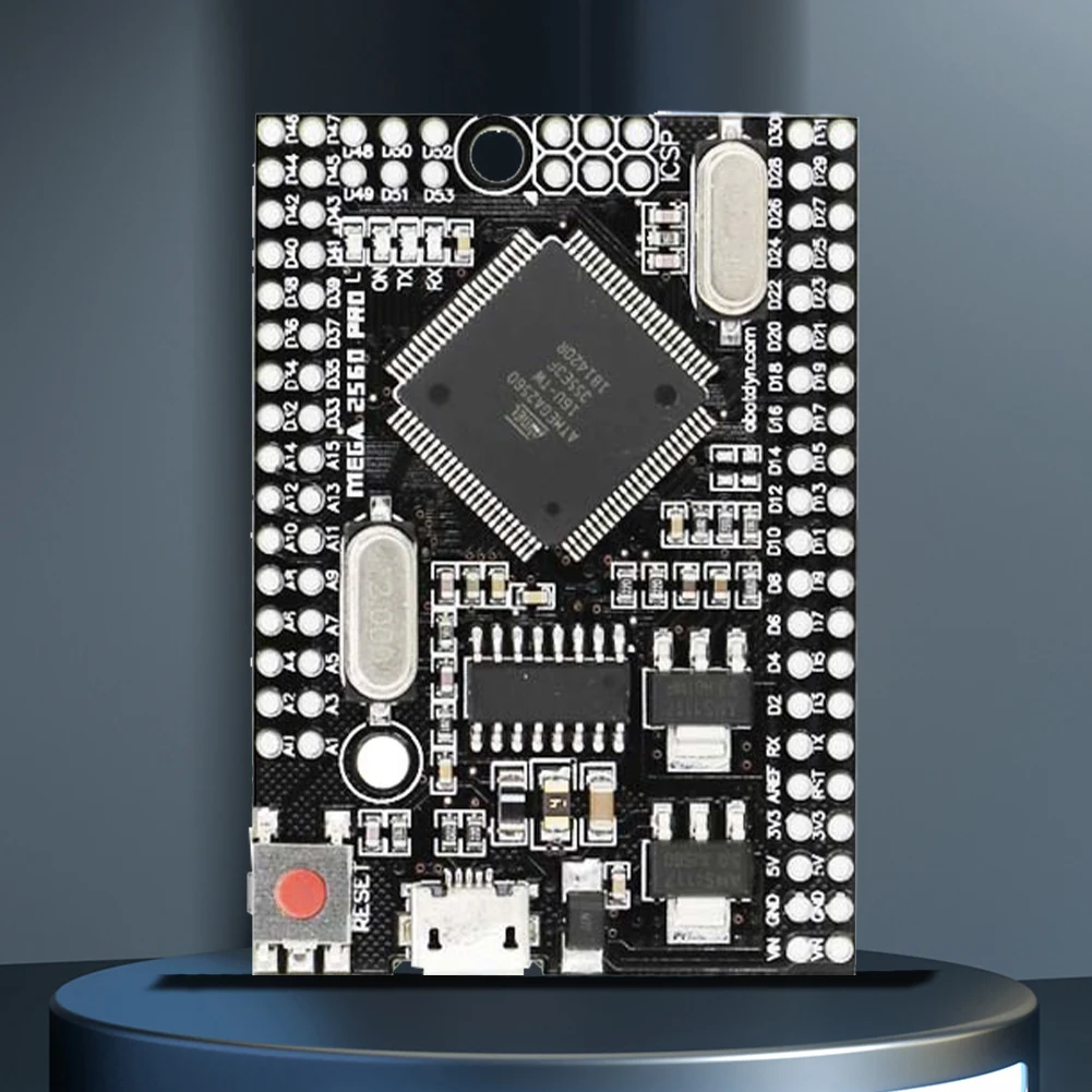 Плата Mega2560 Pro Mini 5 В 16 МГц с штекерными разъемами встраиваемая CH340G ATmega2560-16AU