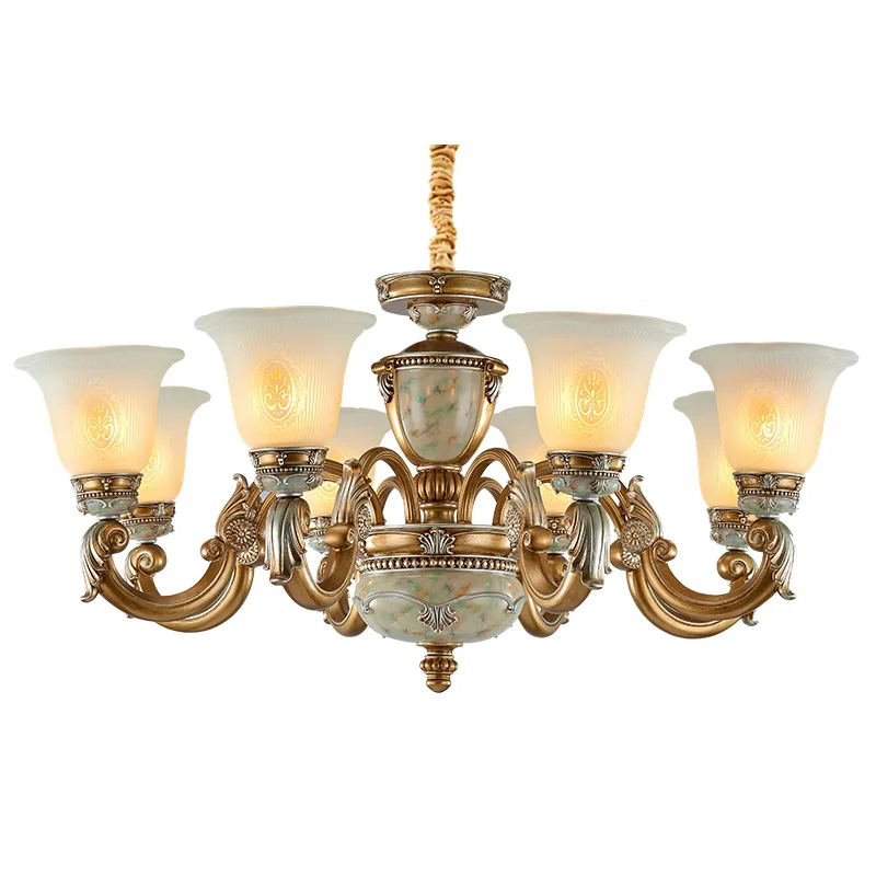 

European Style Retro Chandelier Lamps Luxury Villa Living Room Restaurant Master Bedroom Hotel Shopping Mall Clubhouse Light