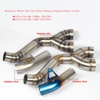 60 5mm motorcycle middle link pipe silencer system silp on modified for bmw s1000rr 2010 2011 2012 2013 2014 2015 2016