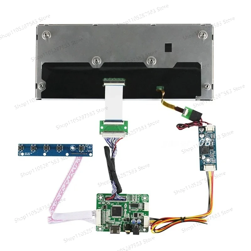 Фото 10.3-дюймовый ЖК-экран HSD103KPW2-A10 1920X720 IPS для цифровой приборной панели симулятора гонок, дисплей автомобильных приборов, плата управления HDMI VGA LCD №3
