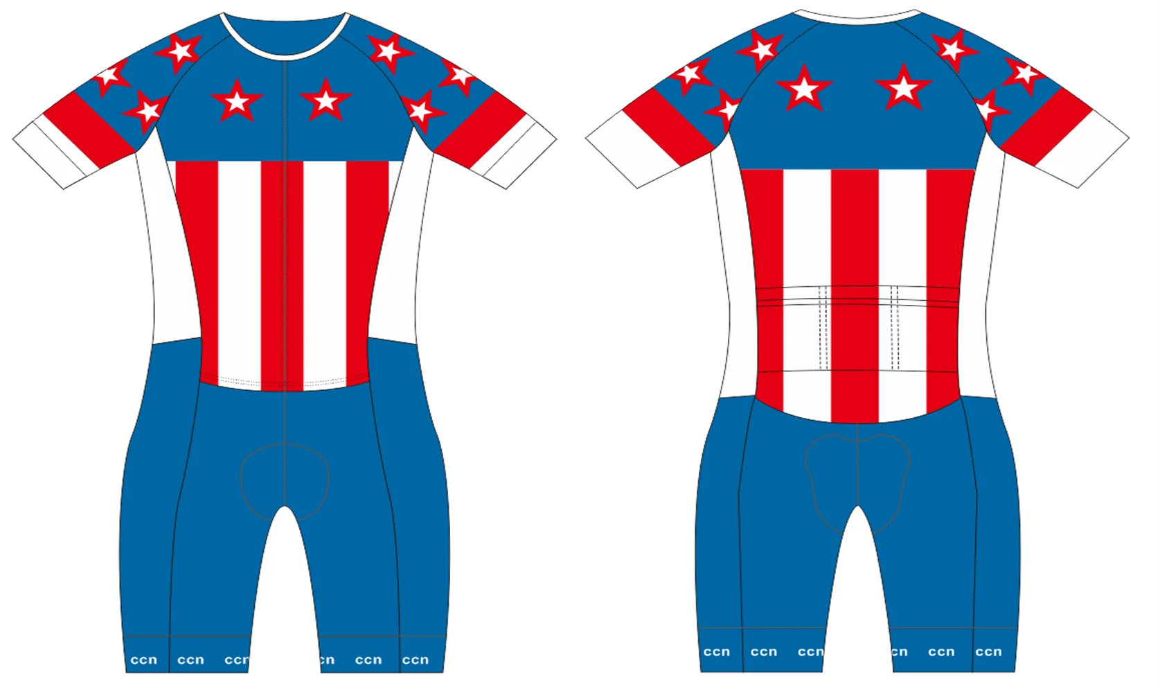 

High-Quality Breathable Printing Short Sleeve Jumpsuit Triathlon Skinsuits For Bicycle Clothing Summer Cycling Jerseys