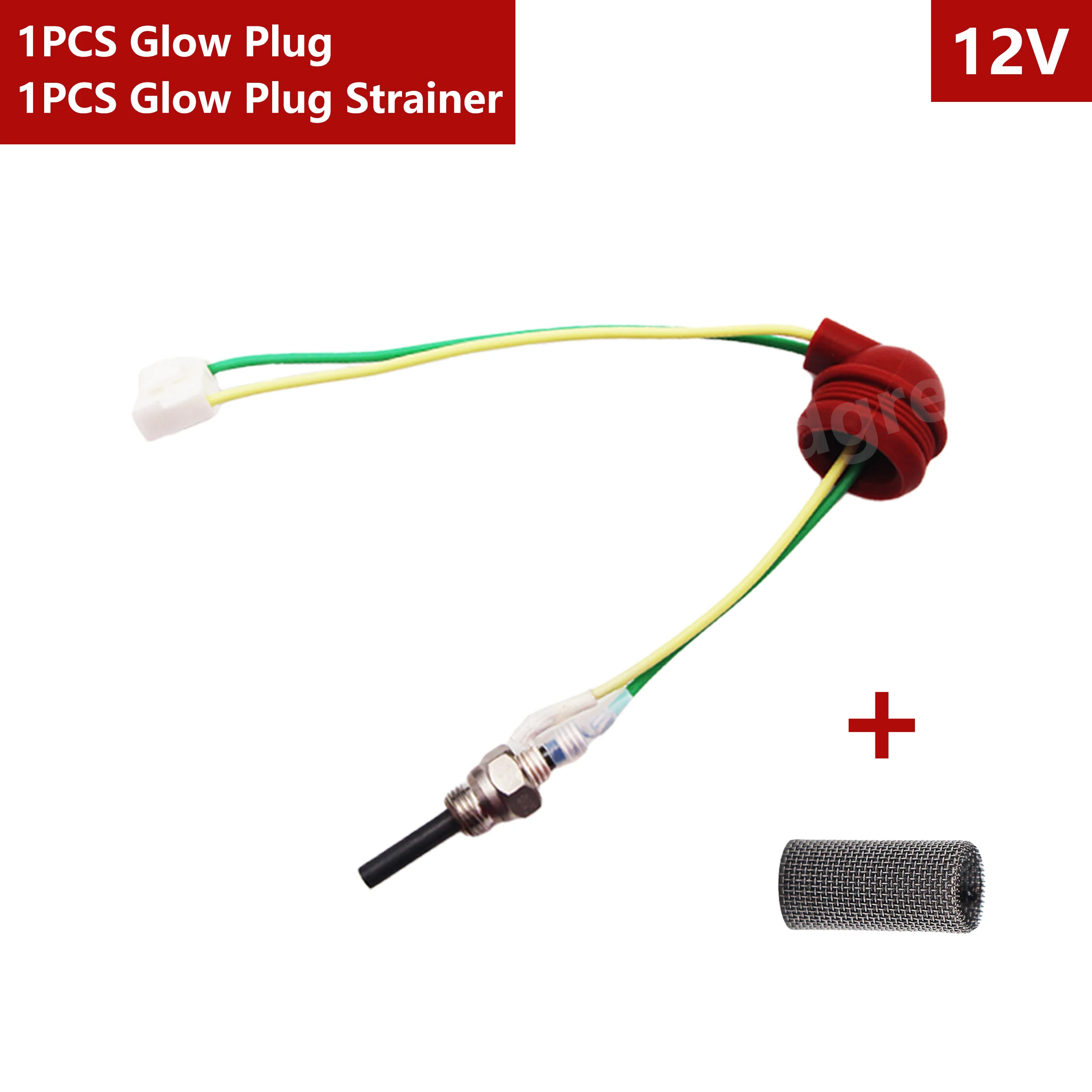 

Керамическая свеча накаливания 12В 24В 1-8 кВт для китайских дизельных отопителей + сетка для свечи накаливания, аналог запчастей для дизельных отопителей Eberspacher