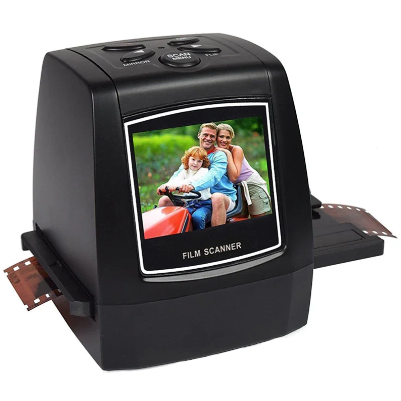

Protable Negative Film Scanner 35/135mm Slide Film Converter Photo Digital Image Viewer with 2.4" LCD Build-in Editing